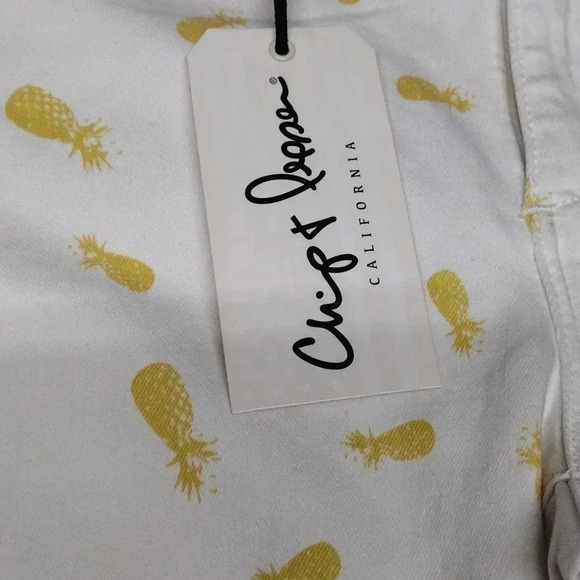 Chip & Pepper Syd Skinny Ankle Pineapple Print Pants Size 31 - Picture 7 of 16